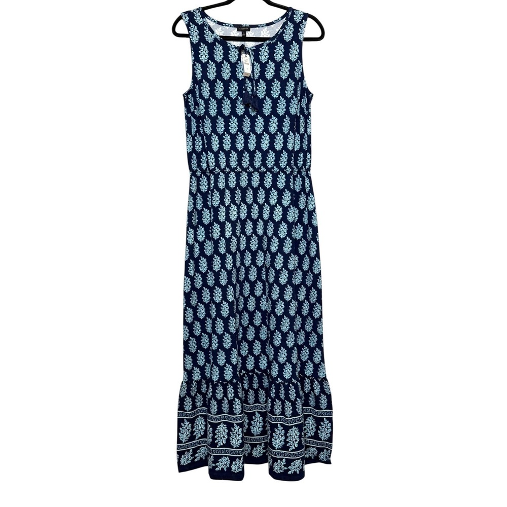 NWT Talbots Cottagecore Maxi Dress Womens Size M Coastal Grandmother Timeless